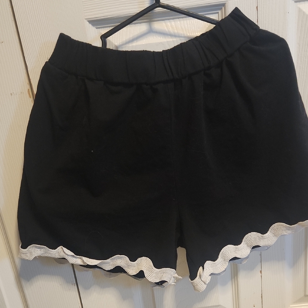 Black and White Women's Shorts